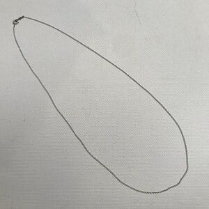 14k White Gold Dainty Vintage ESEMCO Chain Necklace 18 inches